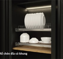 Rổ chén dĩa có khung Inox 600mm 544.40.004